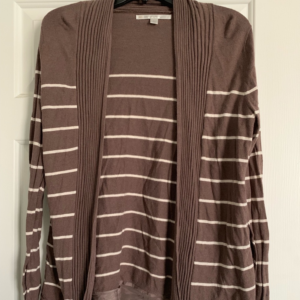 Lauren Conrad brown and cream cardigan!